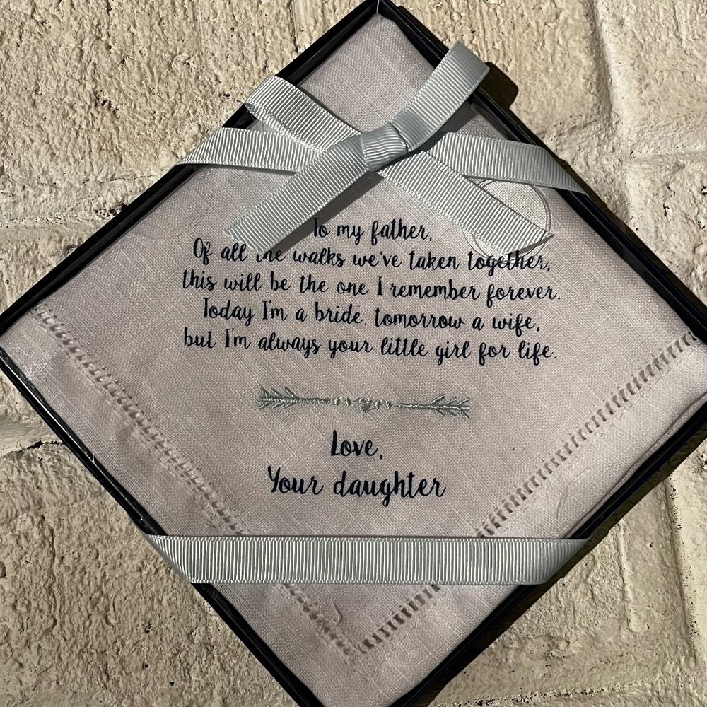 Father of the Bride Wedding Handkerchief